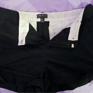 Forever 21 Women's High Waist Black Shorts